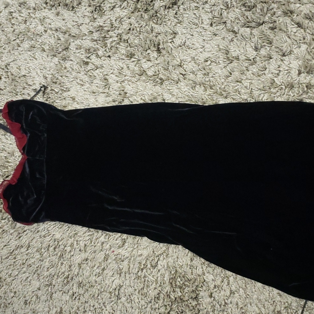 Betsy Johnson Long Black Velvet Dress